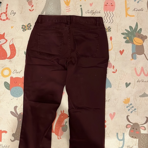 Talbots Straight Maroon Pants sized 2P - Picture 3 of 3